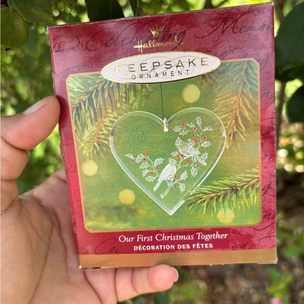 Hallmark Keepsake Ornament - Green Heart with Festive Details